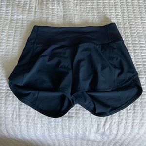 Lululemon Speed Up Mid-Rise Lined Short 4” Navy
